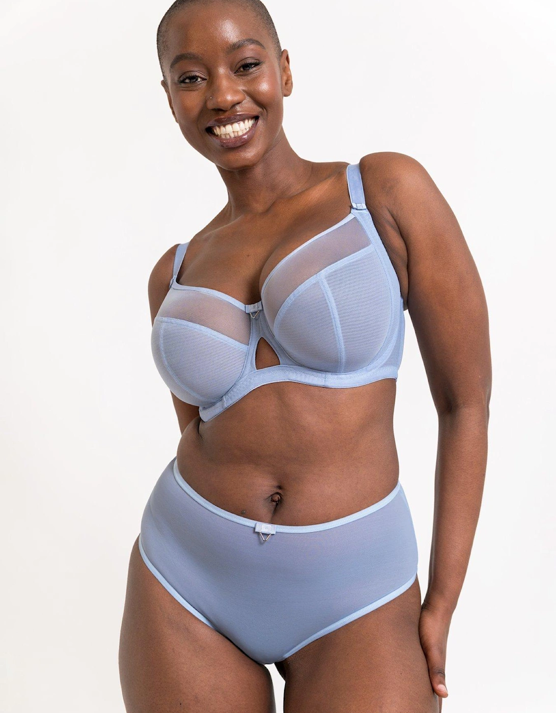 Victory Side Support Balcony Bra - Periwinkle Blue, 2 of 1