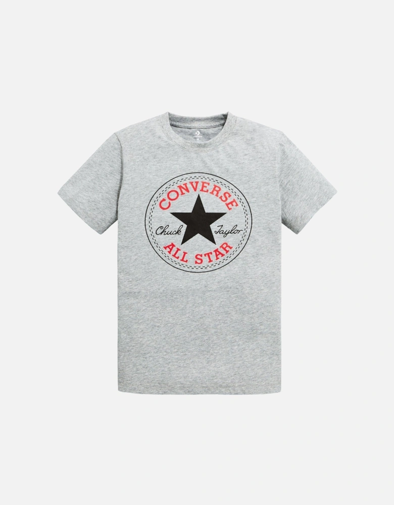 Junior Boys Chuck Patch T-Shirt - Dark Grey