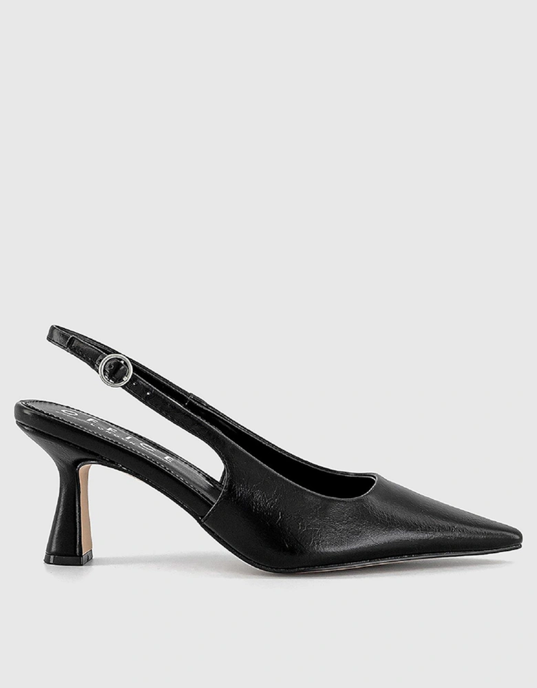 Hettie - Slingback Court Heel - Black