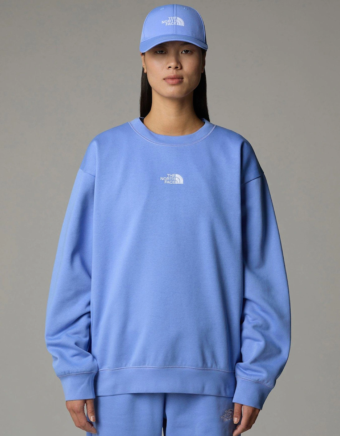 Women's Essential Oversize Crew - Purple, 2 of 1