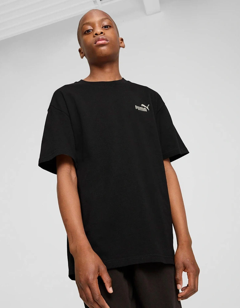 Junior Boys Small Logo T-Shirt - Black