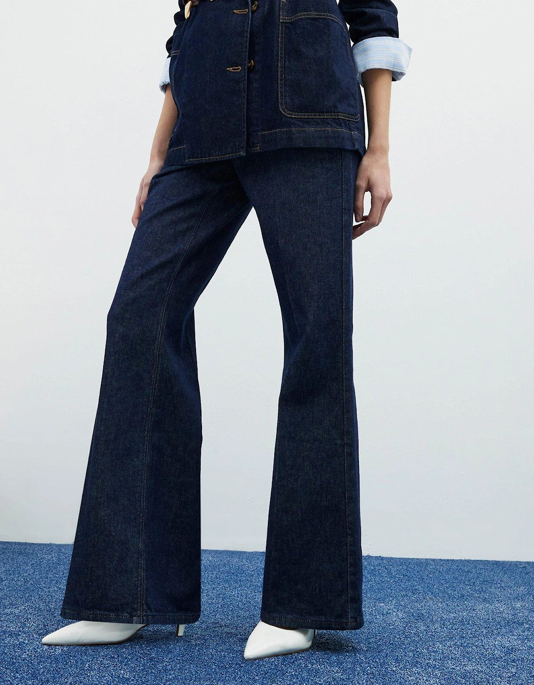 Wide Leg Jean - Dark Denim, 2 of 1