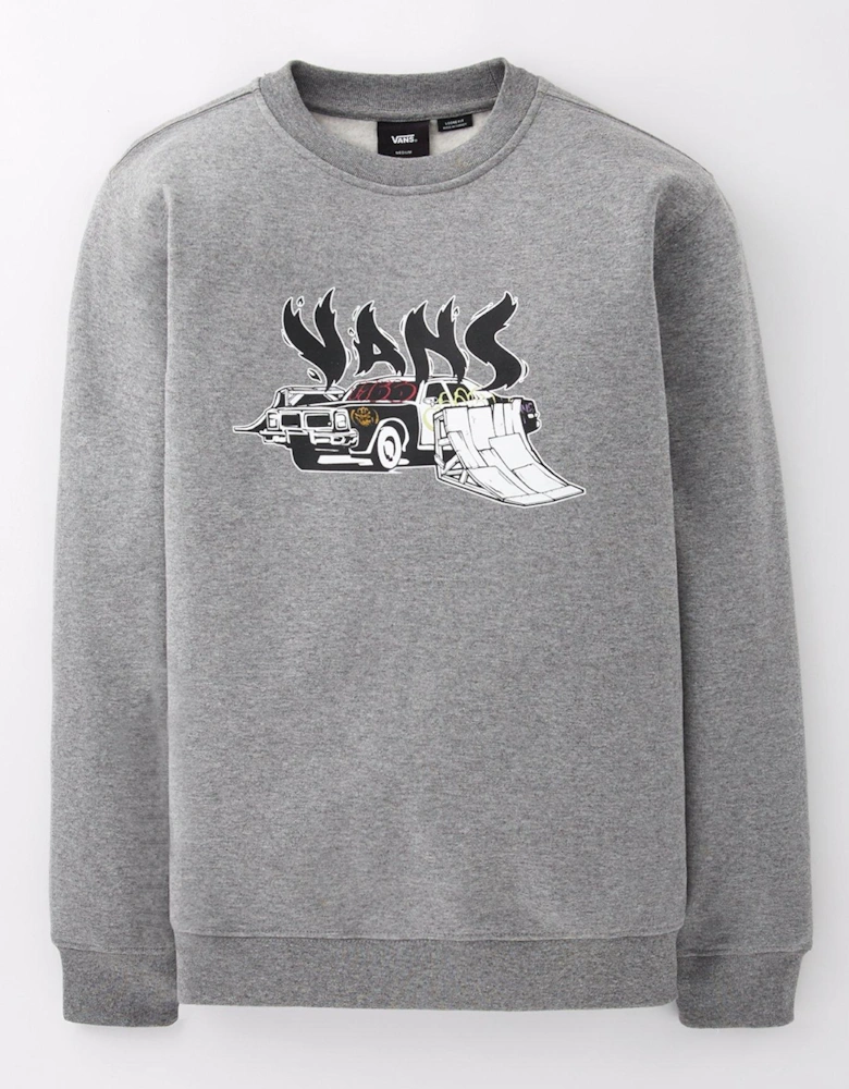 Kid's Copout Loose Crew Sweatshirt - Grey