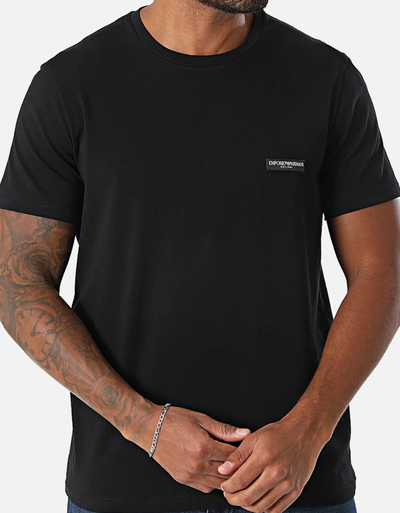 Lounge 2 Pack Stretch Cotton T-Shirt Khaki/Black