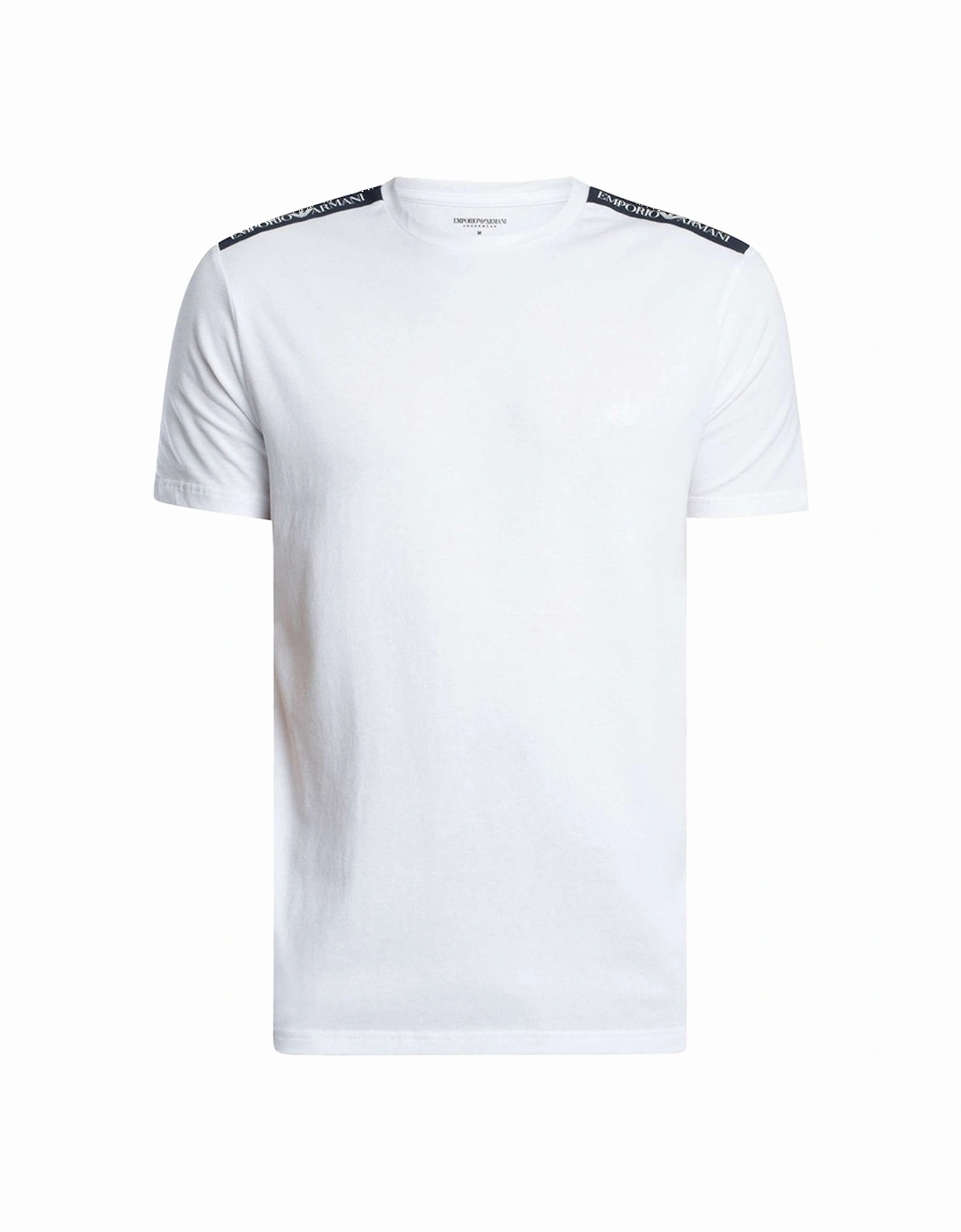 Lounge Woven Tape Logo T-Shirt White, 5 of 4