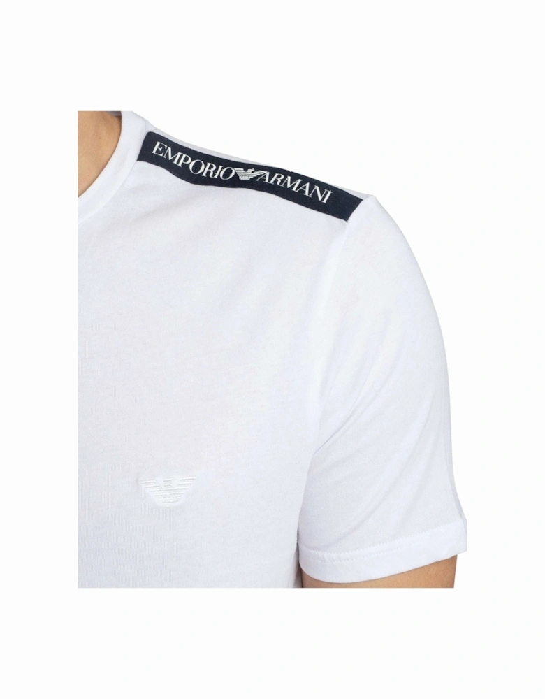 Lounge Woven Tape Logo T-Shirt White