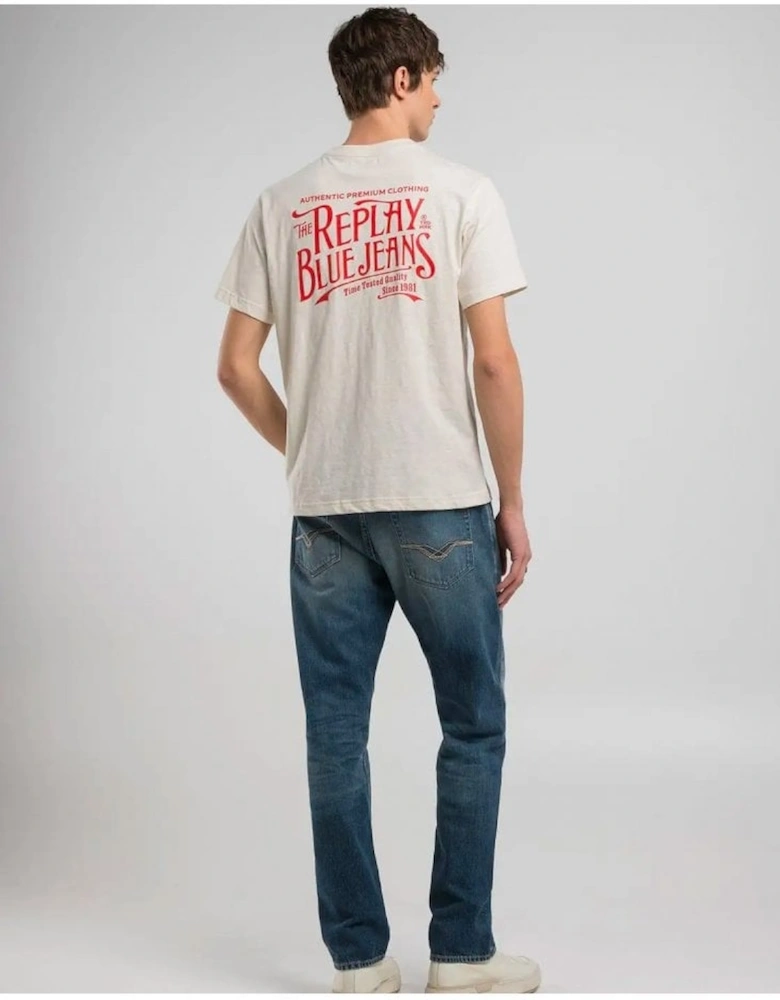 Blue Jeans T Shirt Off White