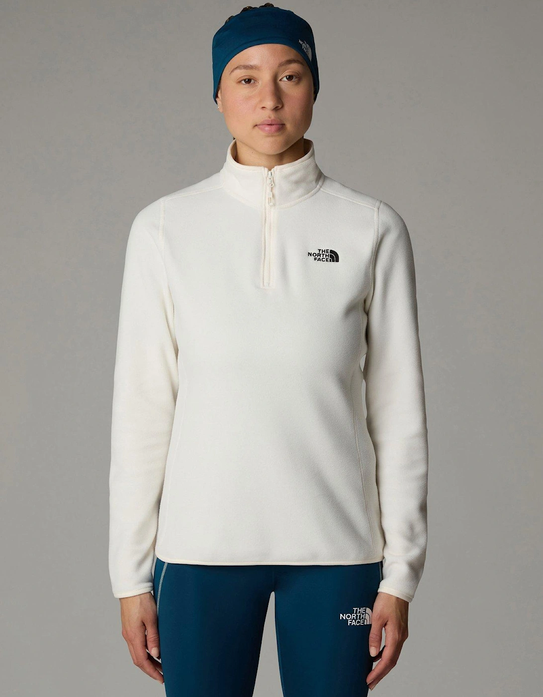 Women's 100 Glacier 1/4 Zip Fleece - White, 2 of 1