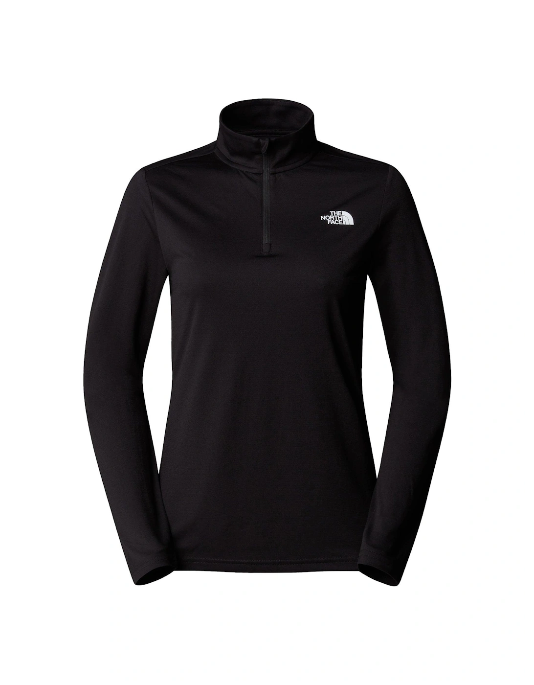 Women's Flex 1/4 Zip Slim T-shirt - Black, 2 of 1