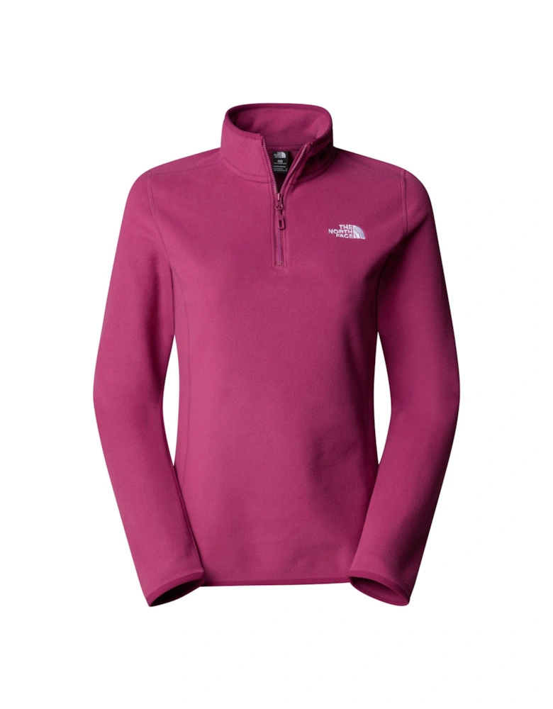 Women's 100 Glacier 1/4 Zip Fleece - Dark Pink