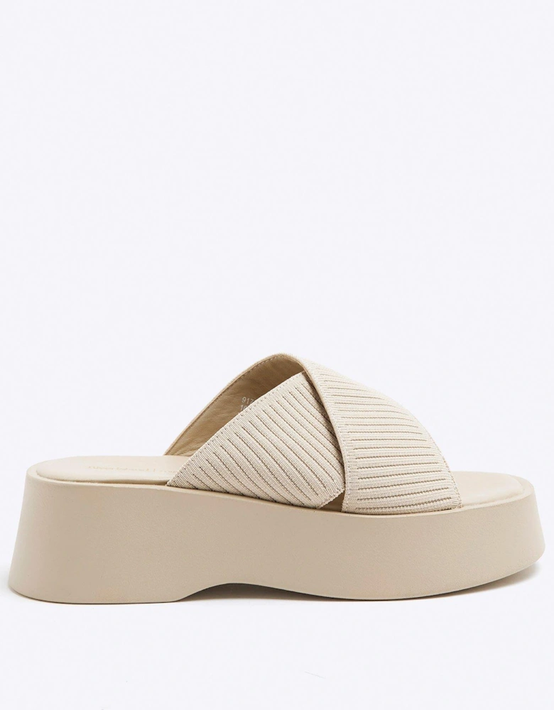 Flatform Mule Sandal - Cream