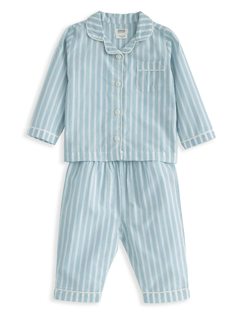 Baby Boys Striped Woven Pyjamas - Green