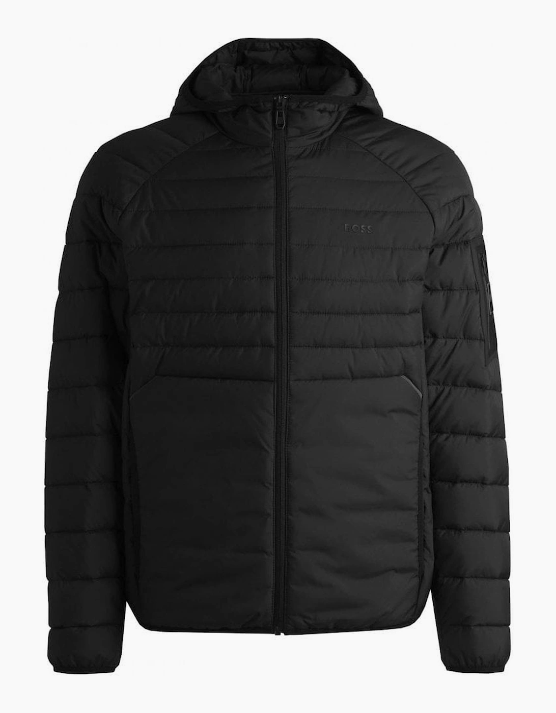 Men's Hugo Boss Men's Black Blue Padded J Thor Jacket - Size: 38/Regular