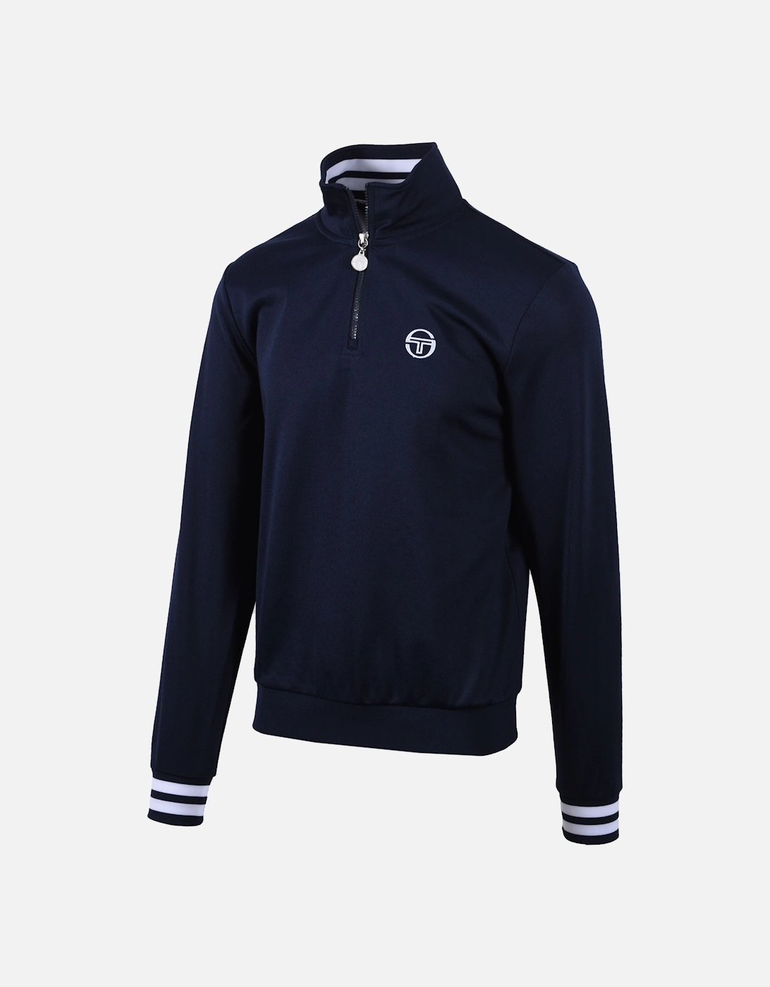 New Iceberg Half Zip Sweatshirt Maritime Blue/White