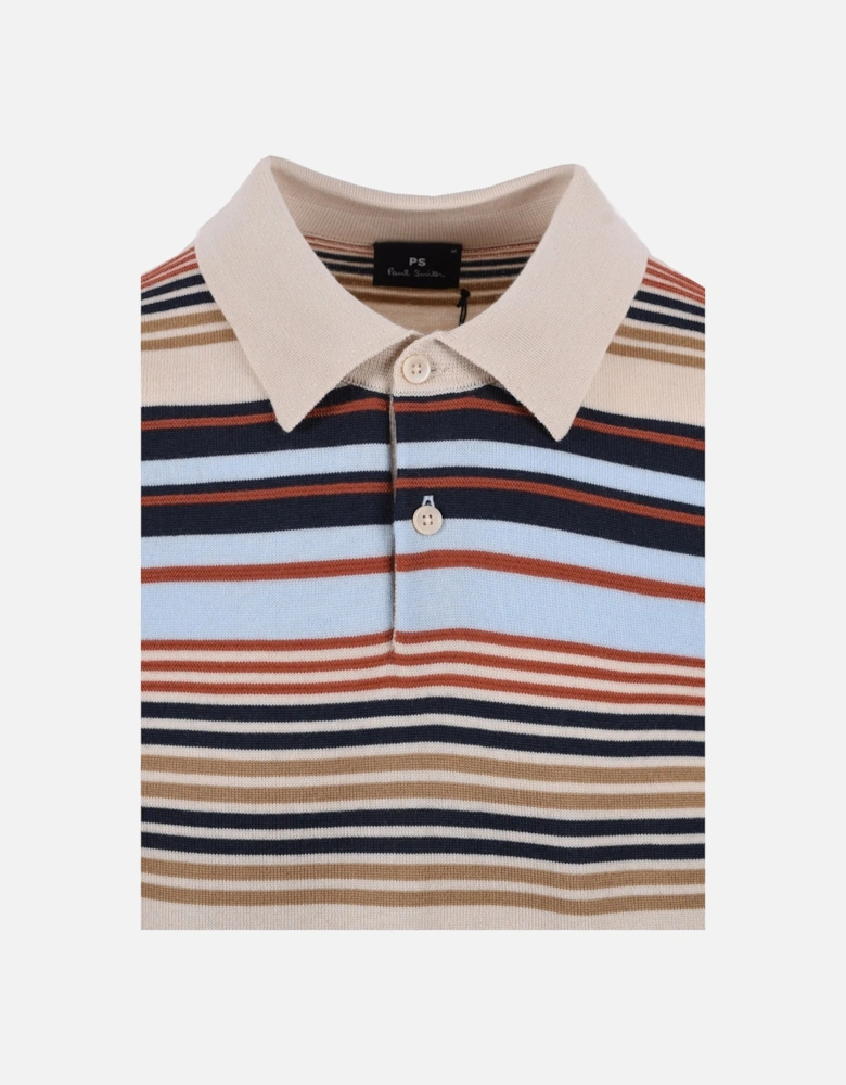 Merino Polo Multi Stripe