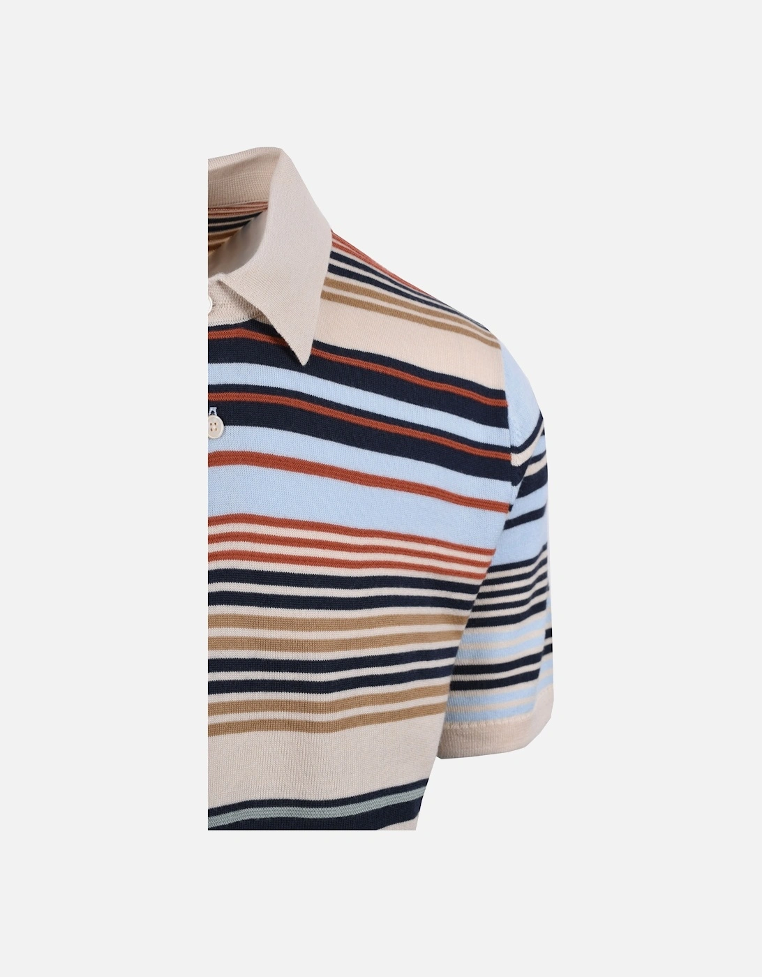 Merino Polo Multi Stripe