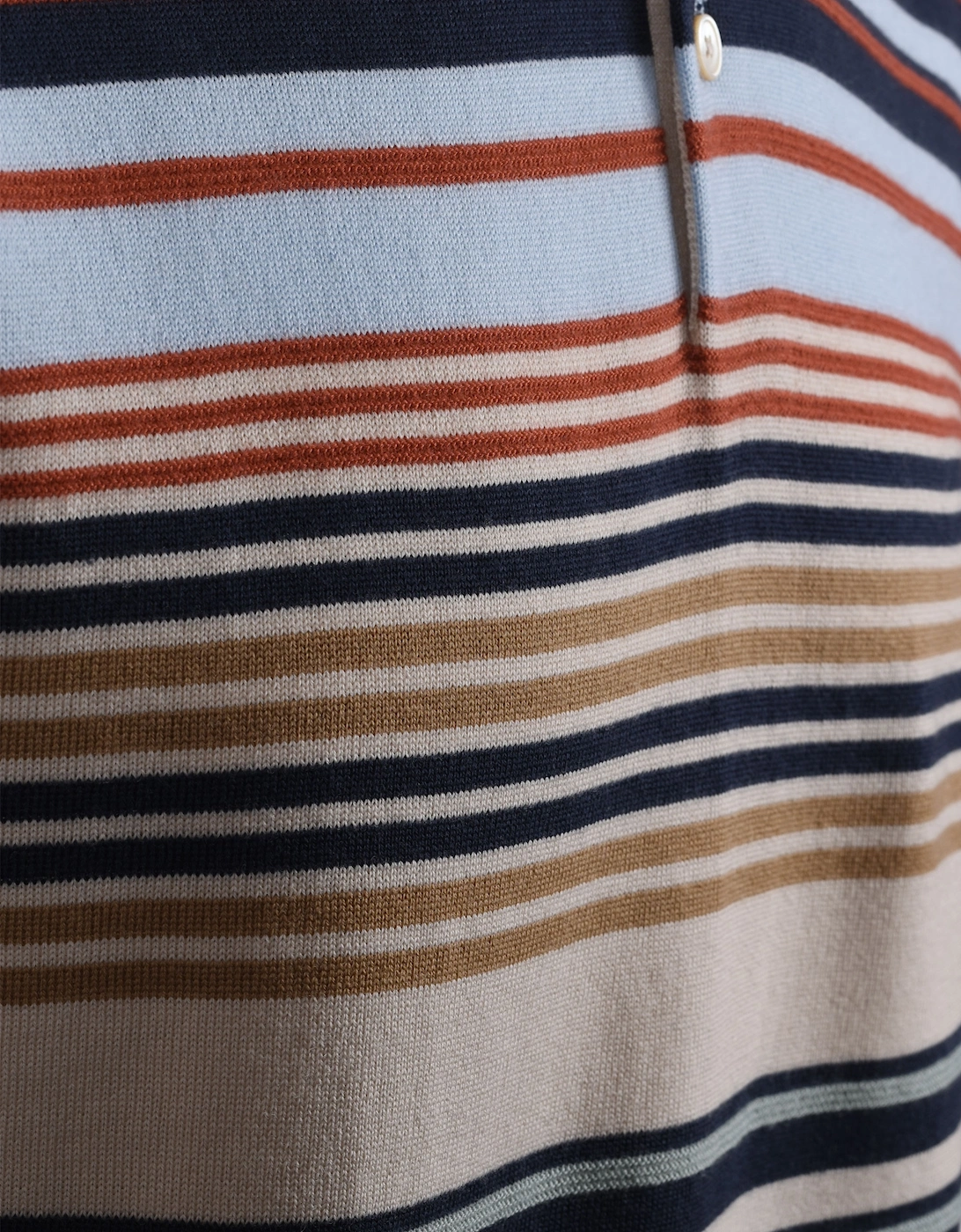 Merino Polo Multi Stripe