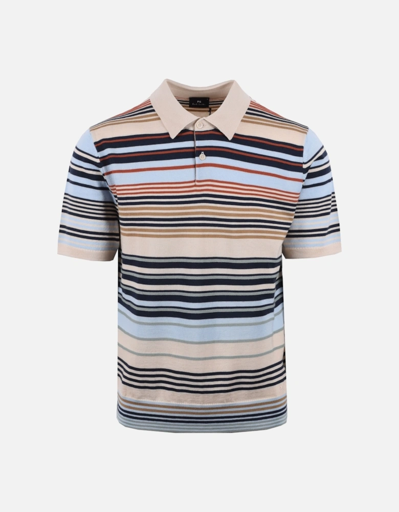 Merino Polo Multi Stripe