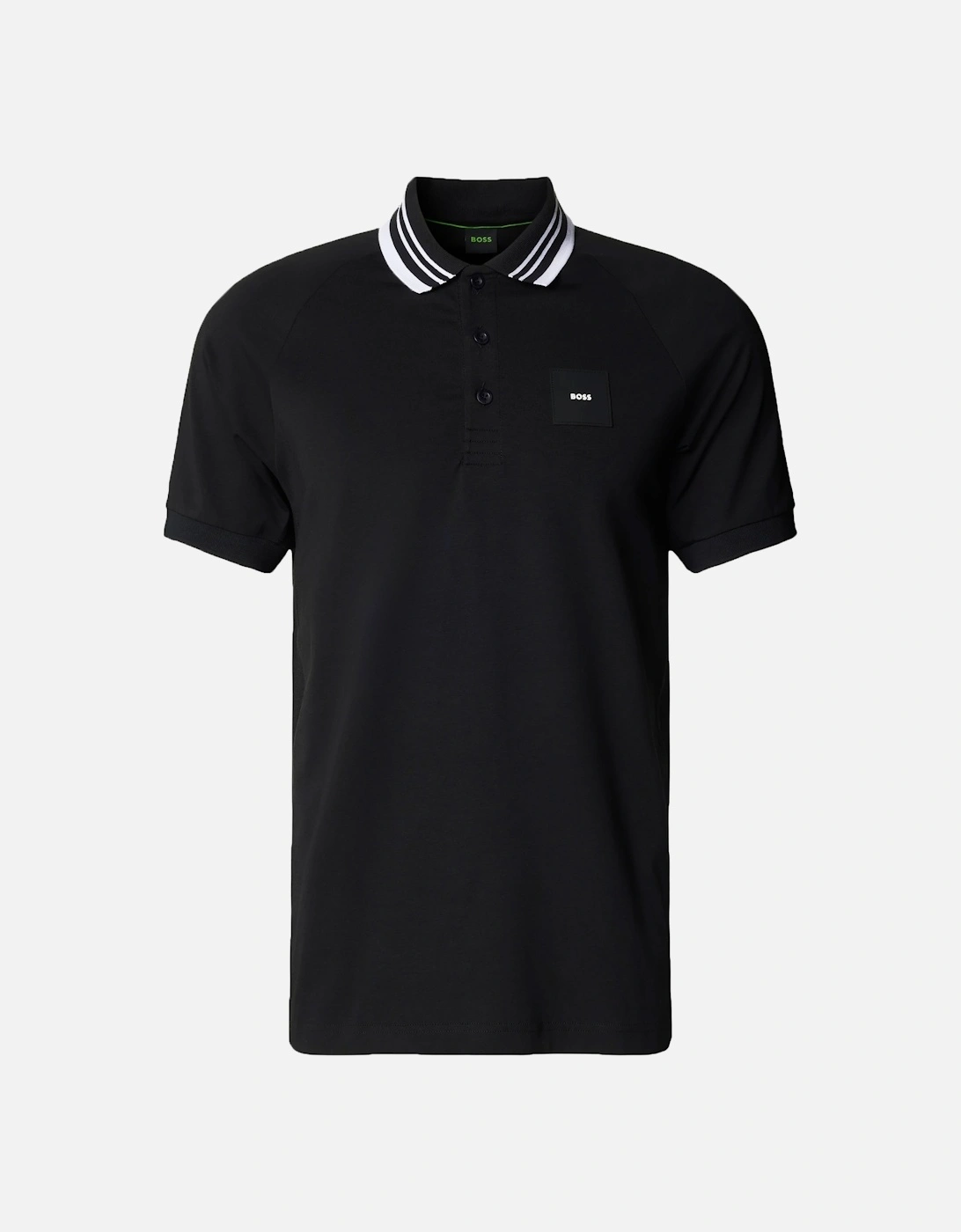 Boss Paddy Rib Polo Shirt Black, 4 of 3