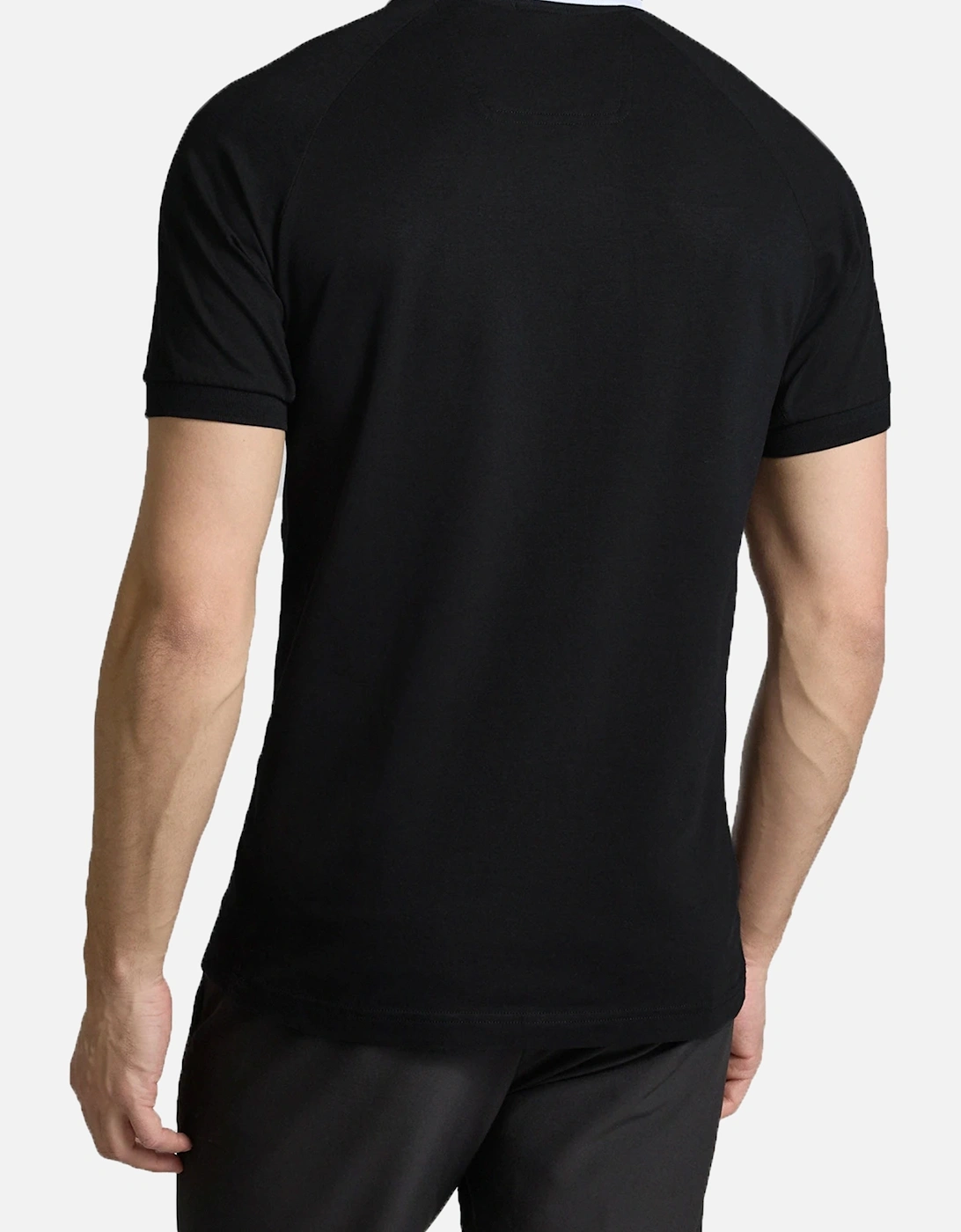 Boss Paddy Rib Polo Shirt Black