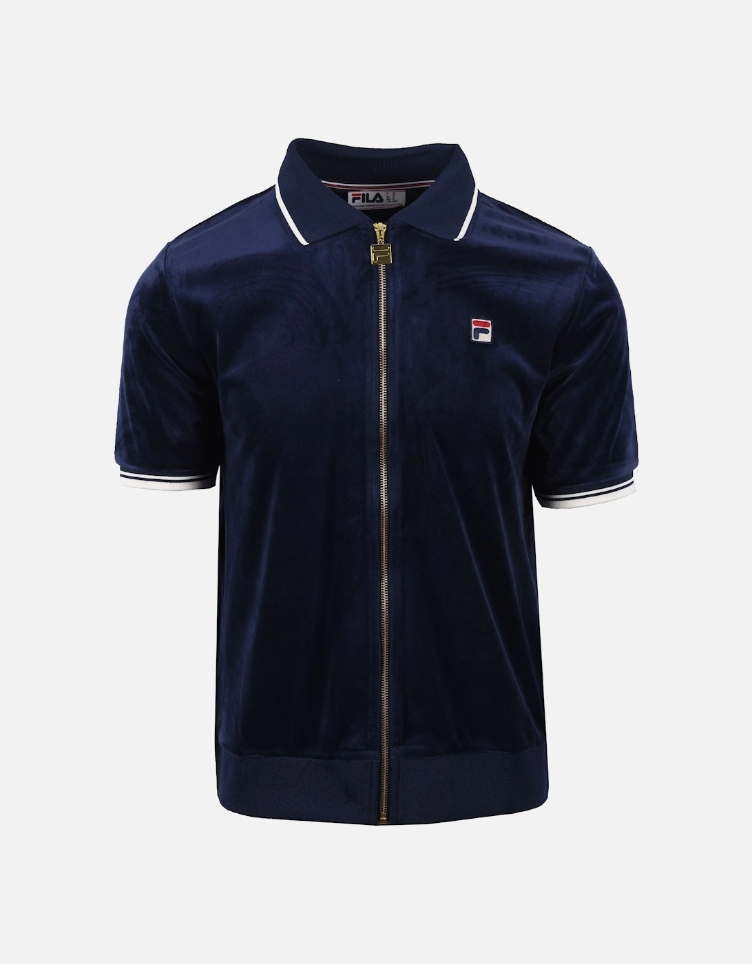 Vintage Terry Velour Polo Navy, 5 of 4