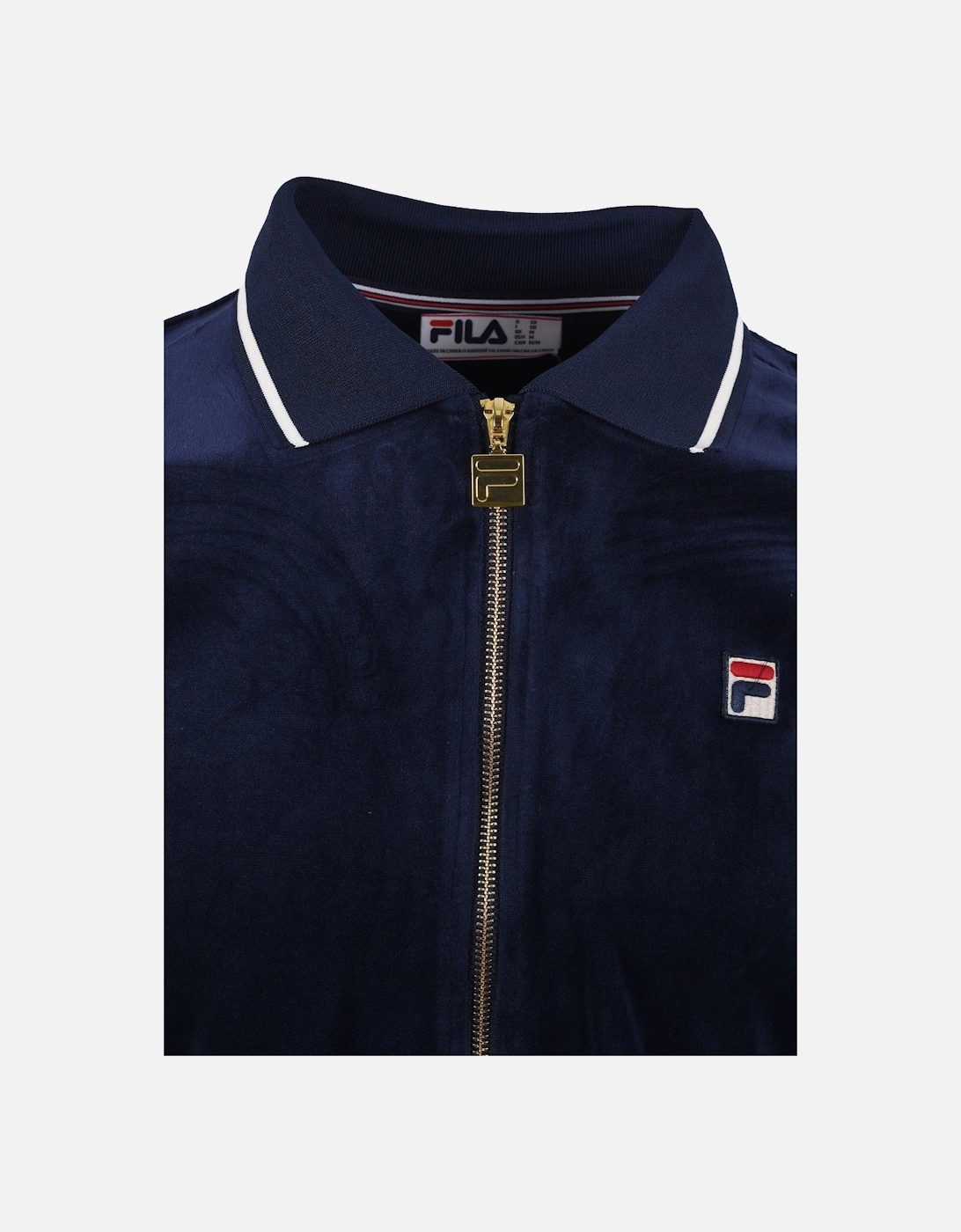 Vintage Terry Velour Polo Navy