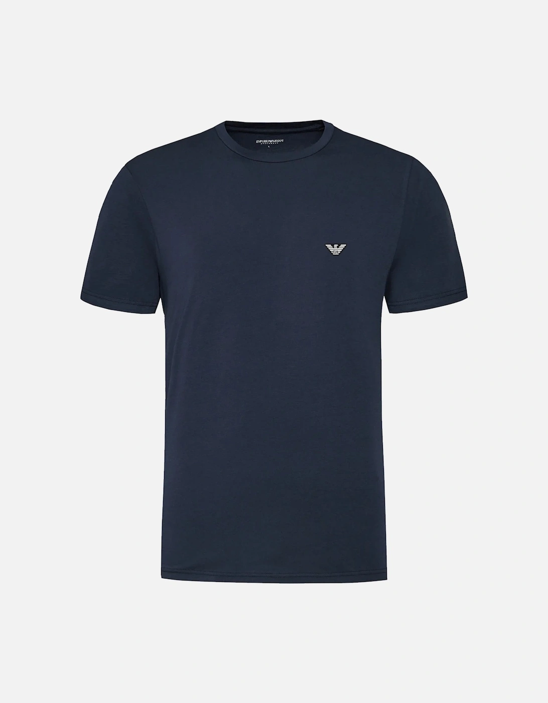 Emporio Armani Men's Navy Beach Crew Neck T-Shirt Armani Blue - : 44/Regular Xxl