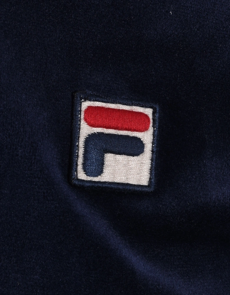 Vintage Terry Velour Polo Navy