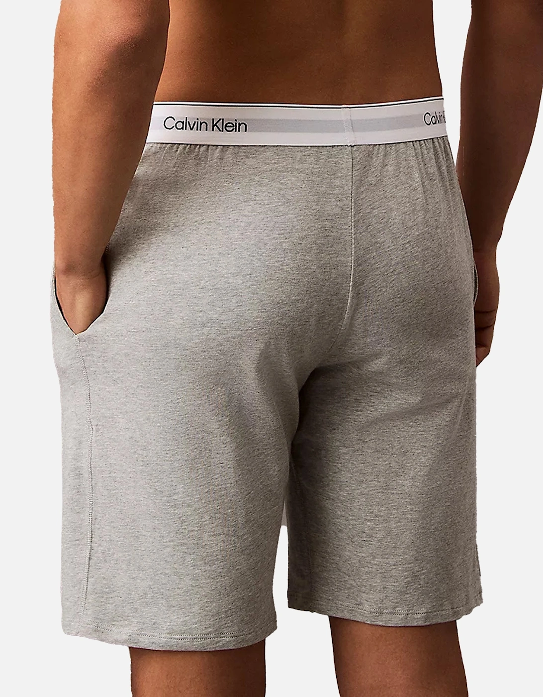 Icon Cotton Stretch Lounge Shorts Grey Heather