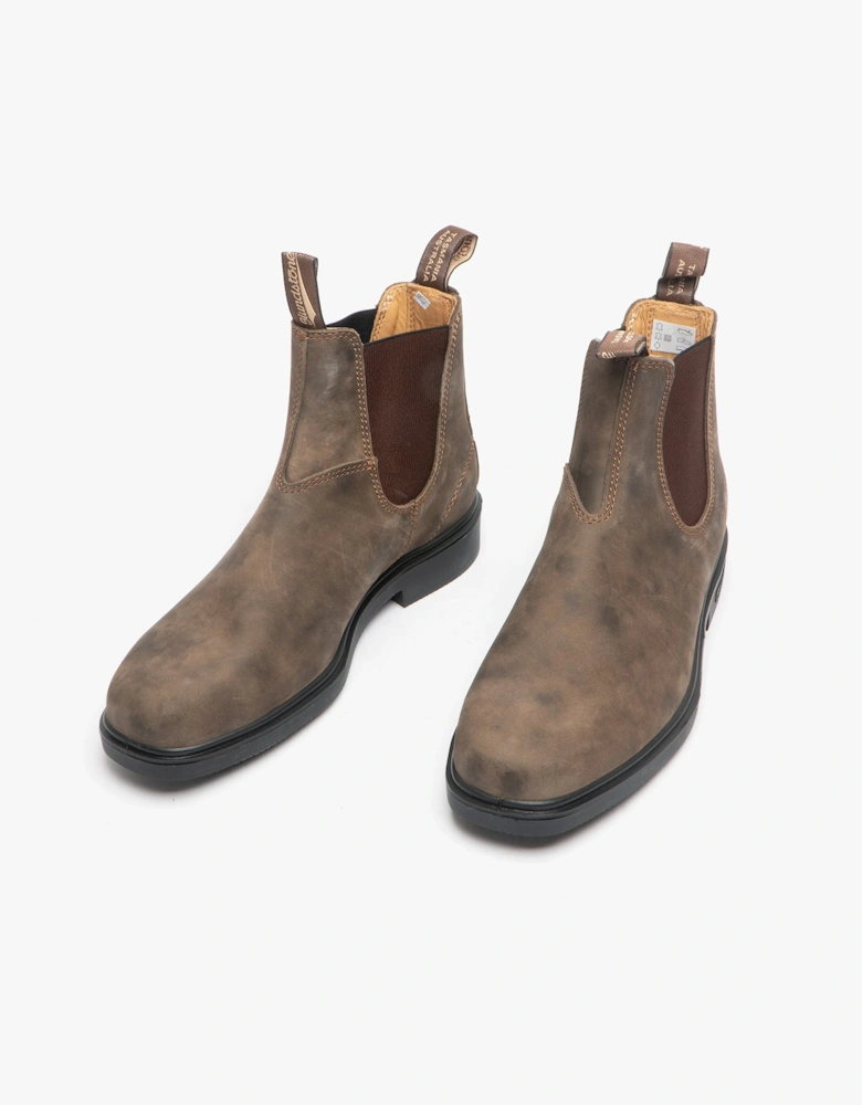 1306 Unisex Nubuck Chelsea Boots Rustic Brown