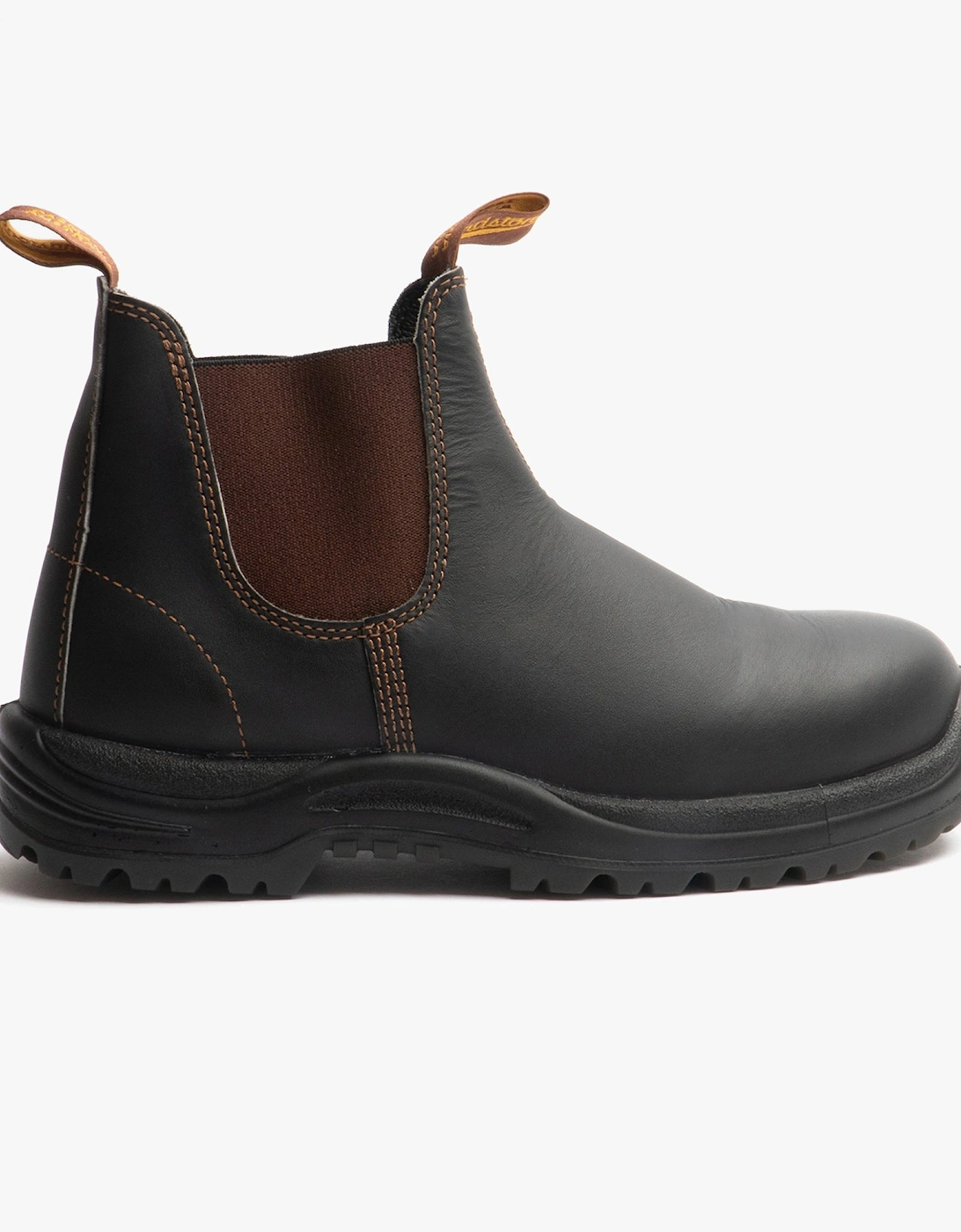 Blundstone 192 Unisex Safety Toe Dealer Boots Stout Brown - Size: 10.5/10.5