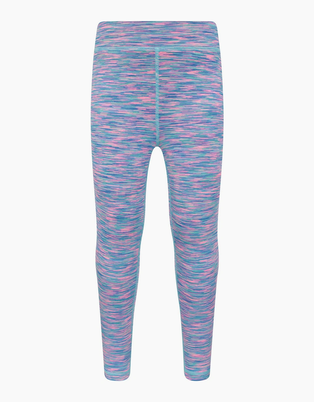 Mountain Warehouse Girls Blue Kayleigh Ii Space Dye Leggings - Size 5 Years/6 Years Kids