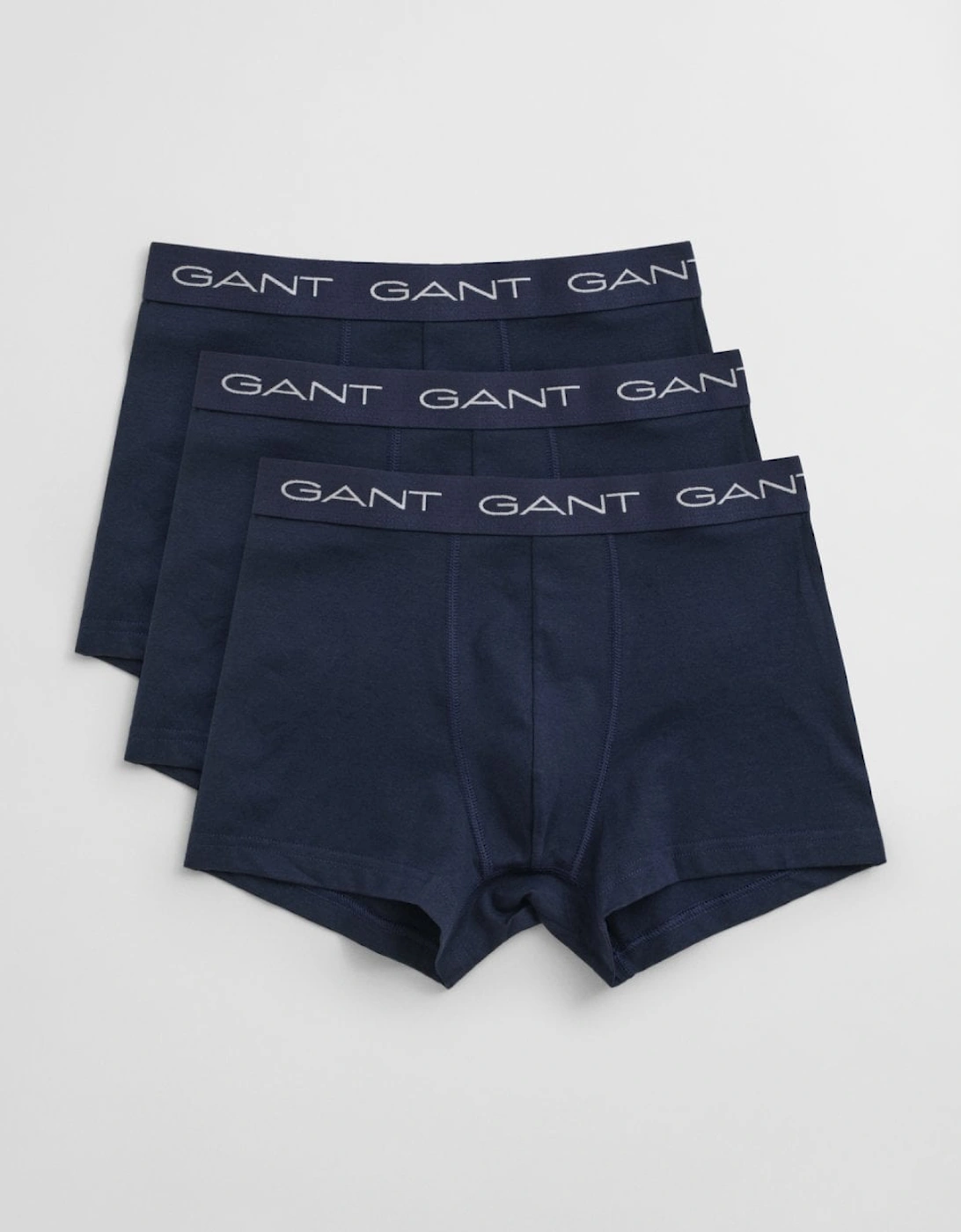 Gant Men's Navy Slim Fit Cotton Jersey Trunks 3-Pack - - : 39/38/32 Xxl