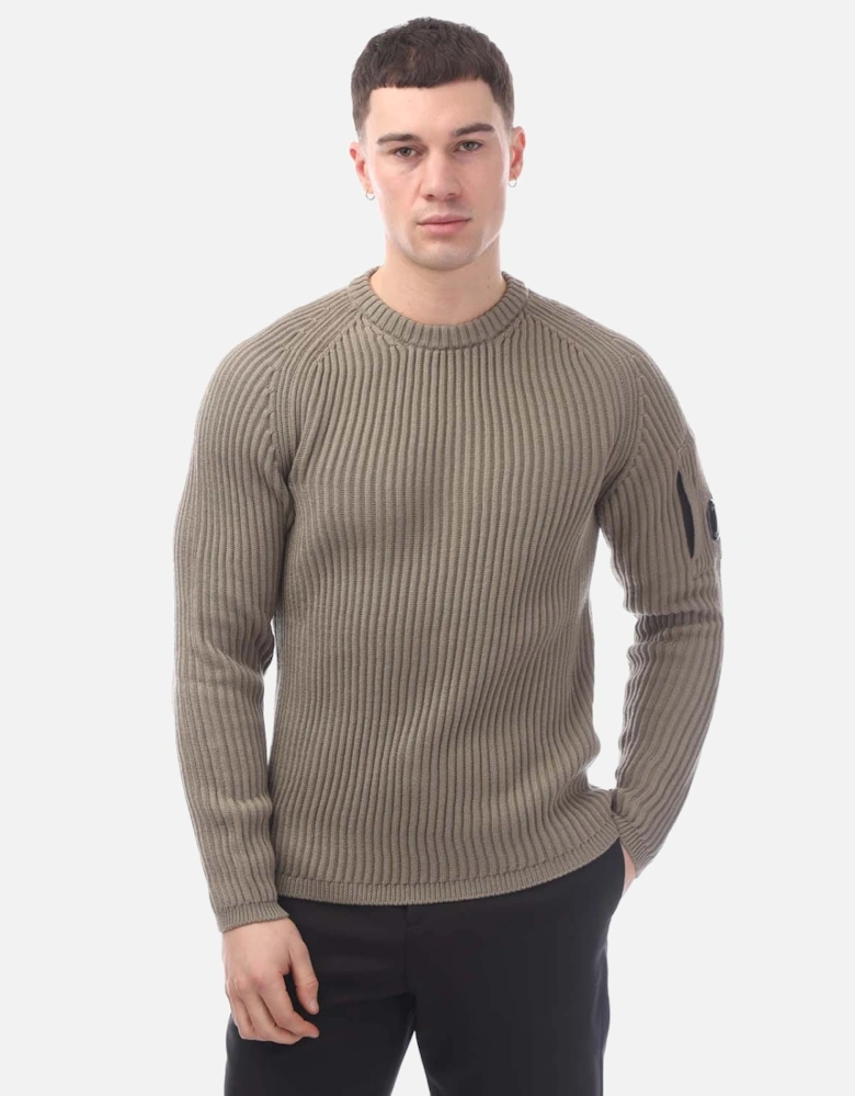 Ribbed Crewneck Sweater