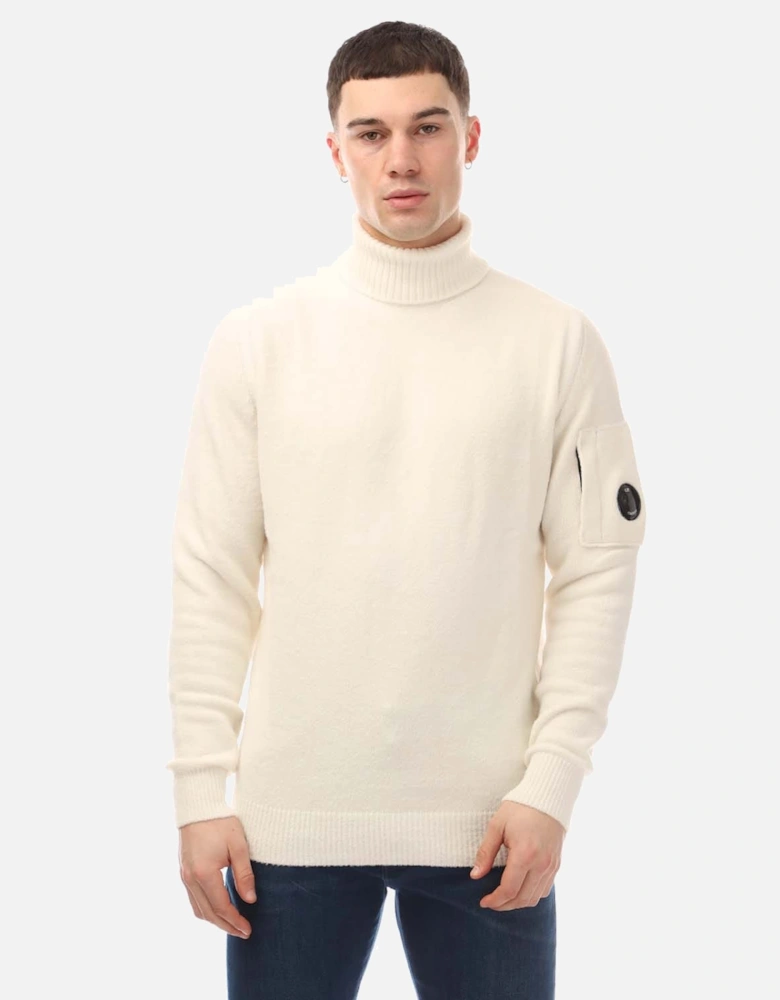 Fleece Knit Roll Neck Sweater