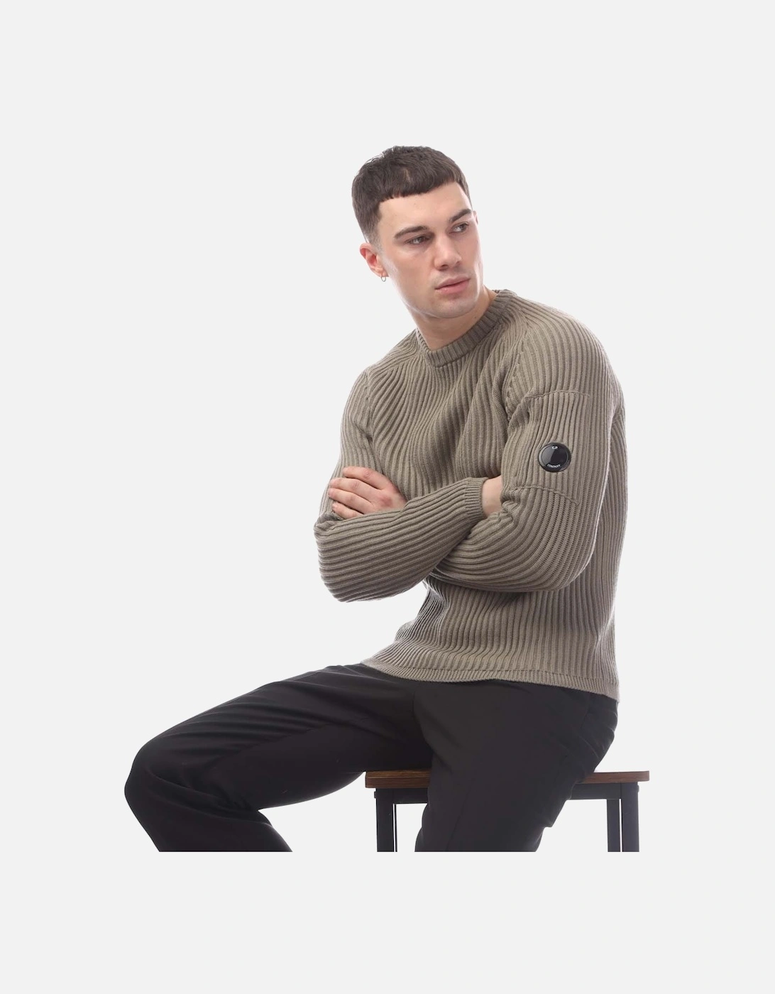 Ribbed Crewneck Sweater