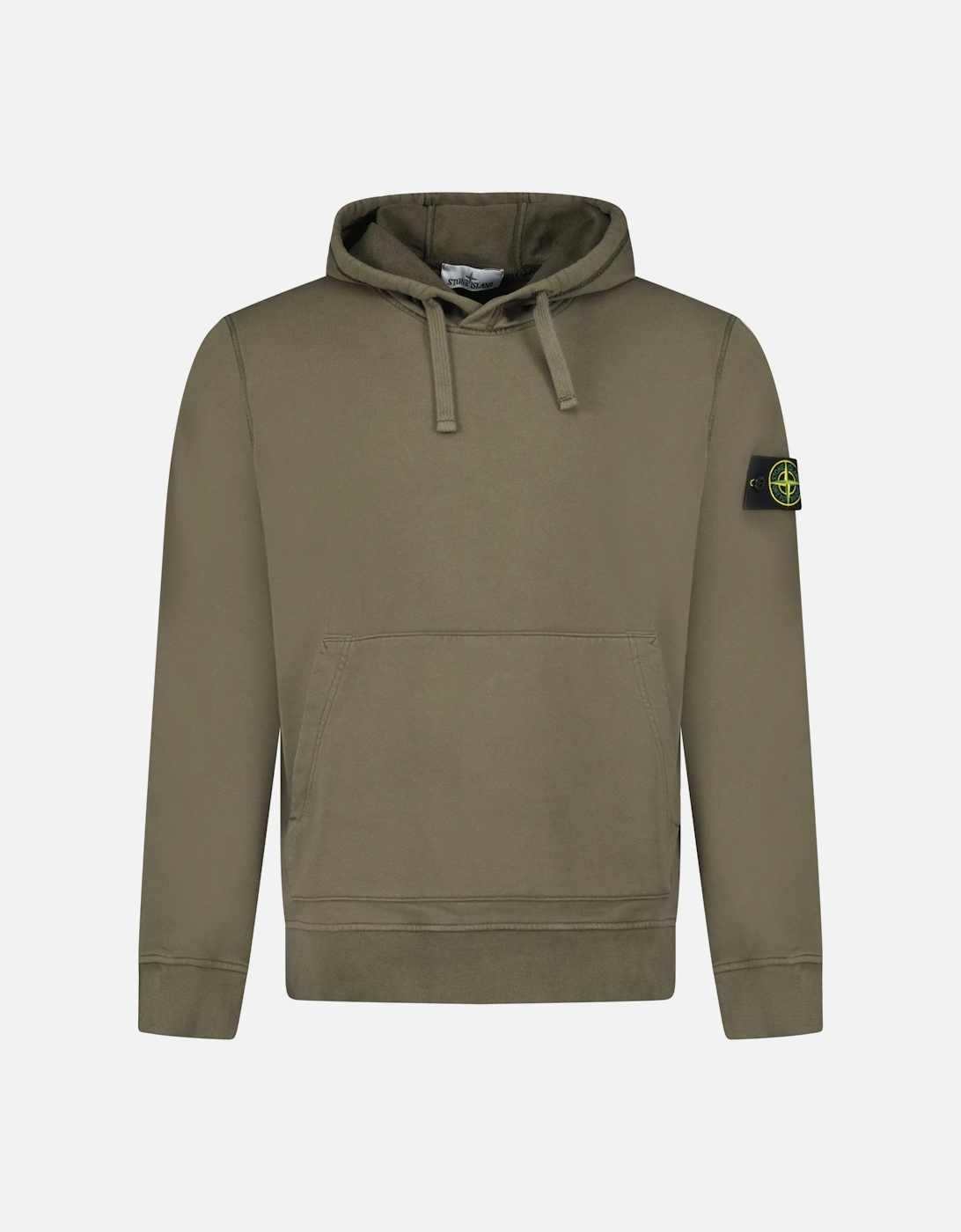 Brushed Organic Cotton Hoodie Military Green, 5 of 4