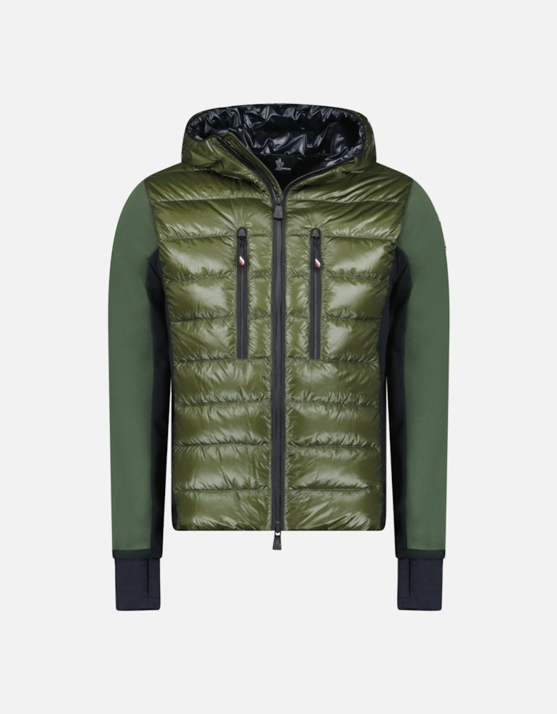Grenoble Padded Zip Up Hooded Jacket Green