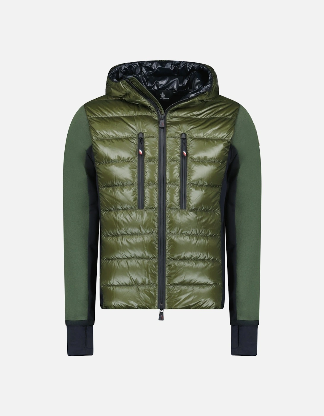 Grenoble Padded Zip Up Hooded Jacket Green, 6 of 5