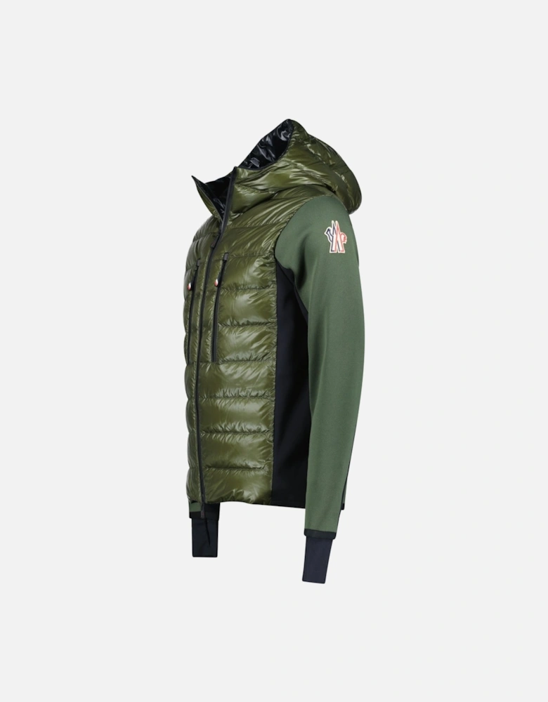 Grenoble Padded Zip Up Hooded Jacket Green