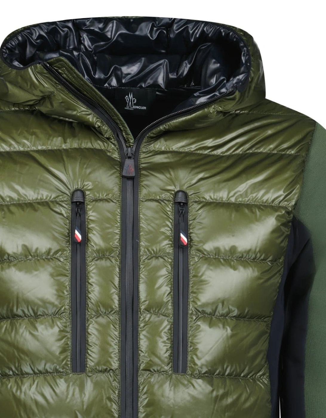 Grenoble Padded Zip Up Hooded Jacket Green