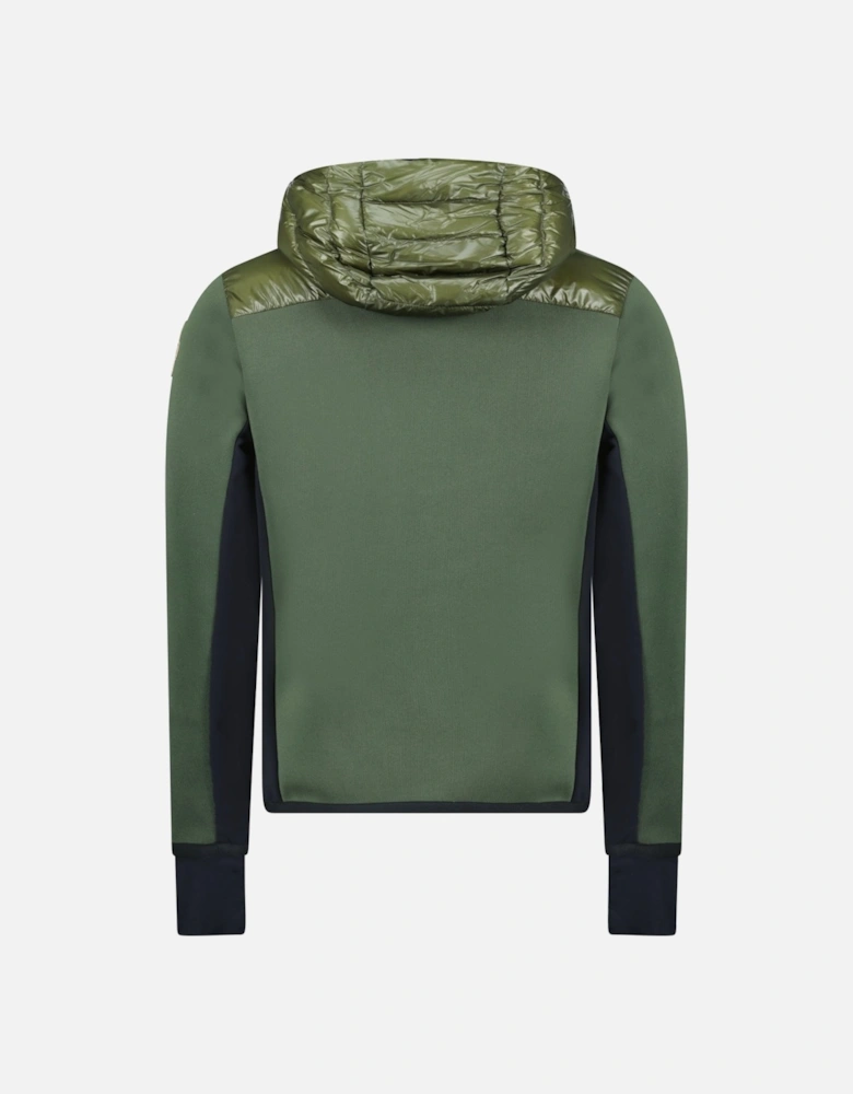 Grenoble Padded Zip Up Hooded Jacket Green