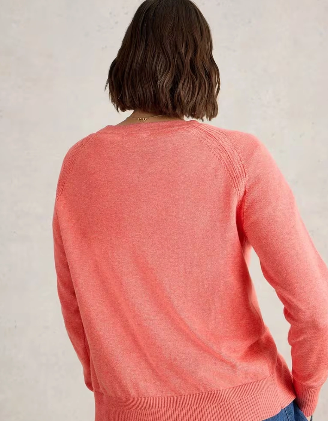 Women's Lulu Cardi Mid Coral