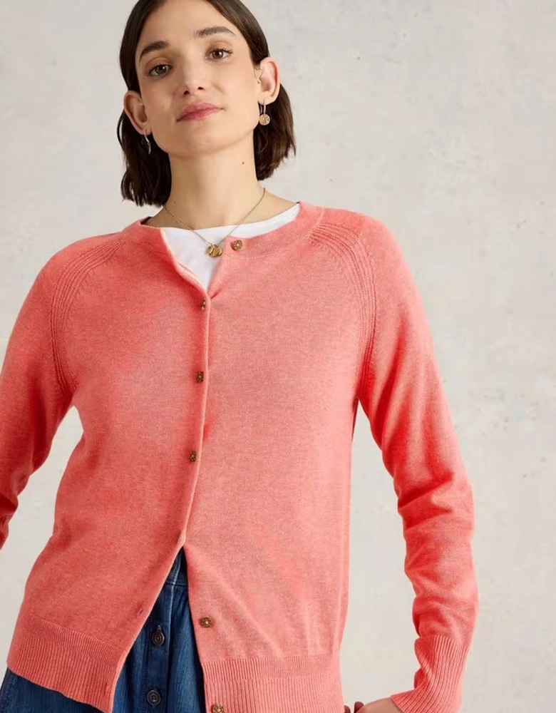 Women's Lulu Cardi Mid Coral