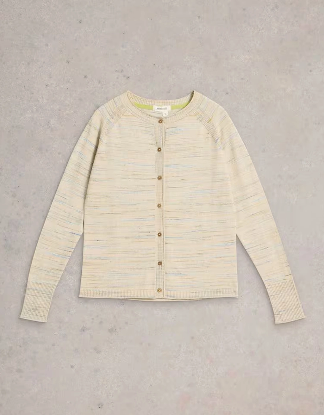 Women's Lulu Spacedye Cardi Natural Multi