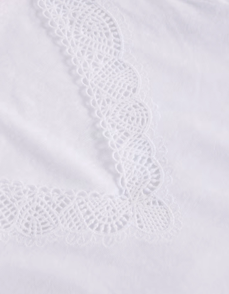 Women's Ellie Lace Tee Brilliant White