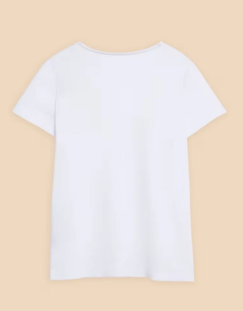 Women's Ellie Lace Tee Brilliant White