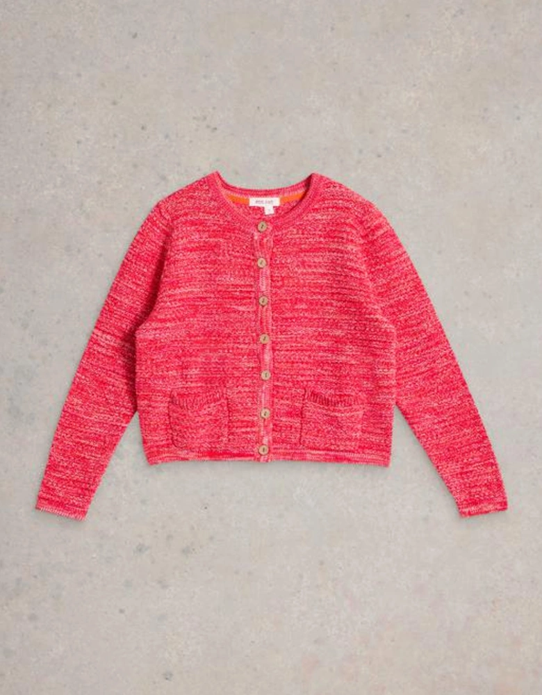 Women's Belle Stitchy Cardi Bright Pink