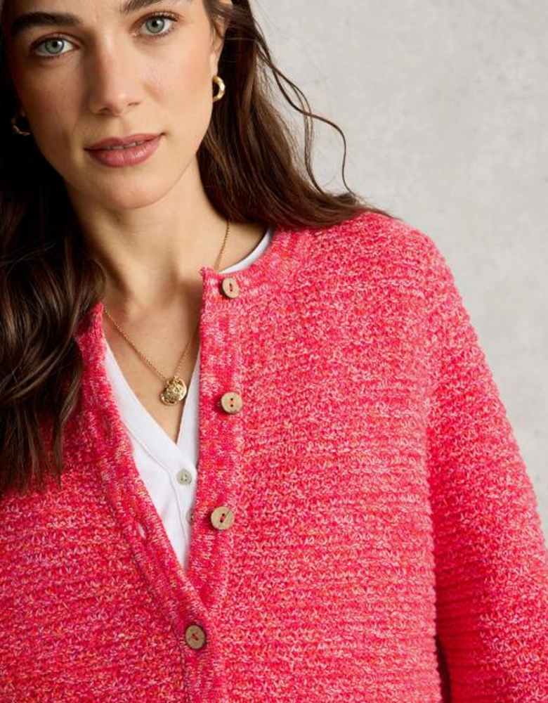 Women's Belle Stitchy Cardi Bright Pink