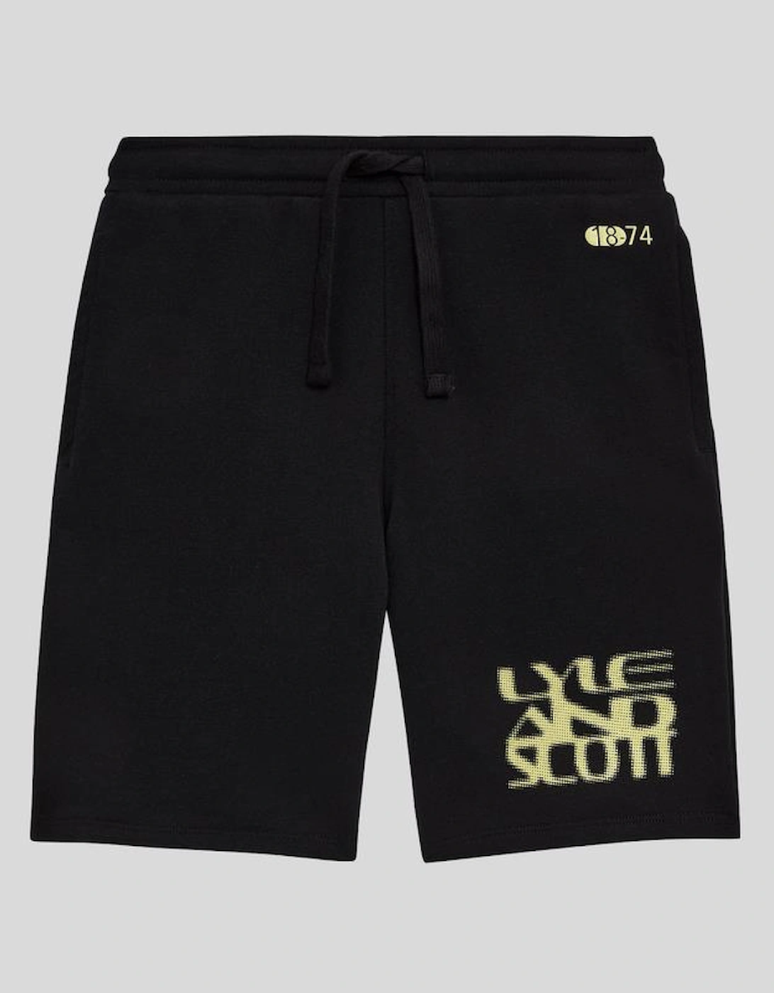 Lyle And Scott Boy's Formation Blur Graphic Sweat Shorts - Black - Size: 14/15 y